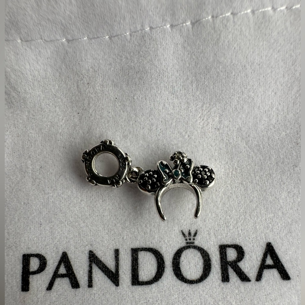 Disney x Pandora Minnie Mouse Ear Headband Dangle Charm